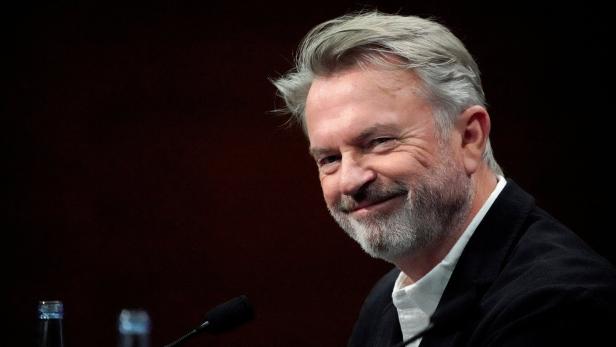 FILE PHOTO: New Zealand actor Sam Neill takes part in a news conference to promote the feature film Blackbird
