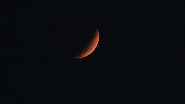 Lunar eclipse in Yangon