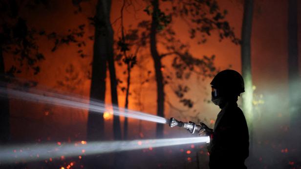 Firefighters battle Fontainebleau forest blaze