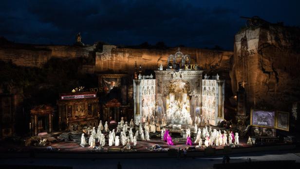 ++ HANDOUT ++ OPER IM STEINBRUCH ST. MARGARETHEN: FOTOPROBE " TOSCA" VON GIACOMO PUCCINI