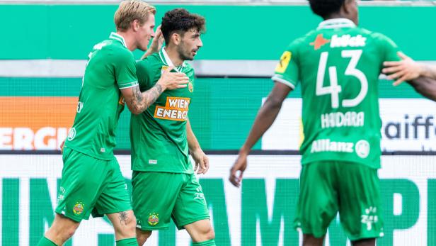 Freude bei Rapid über den 4:1-Erfolg gegen Panathinaikos
