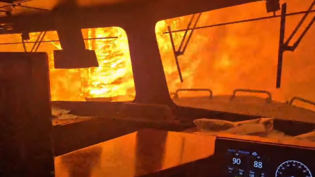 Flammeninferno in Kanada: Videos von eingekesseltem Zug gehen viral