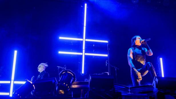 Marilyn Manson performs at Iconica Santalucia Sevilla Fest