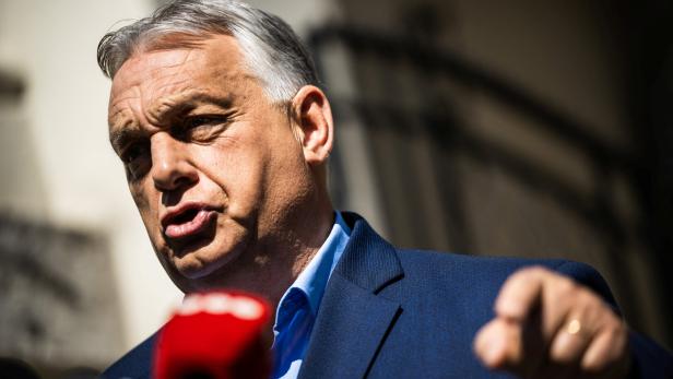 Former Hungarian Prime Minister Orban holds press conference in Budapest
