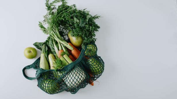 Zero waste shopping concept