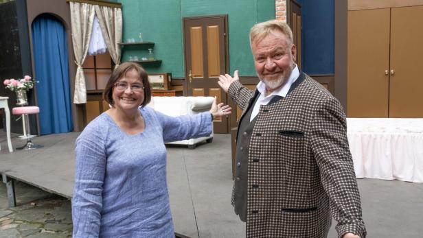 Regisseurin Monika Steiner und Intendant Marcus Strahl