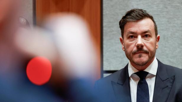 Austrian former property tycoon Rene Benko awaits the start of his second insolvency fraud trial in Innsbruck