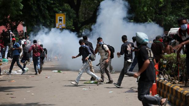 India's Cockroach party supporters march on parliament in New Delhi