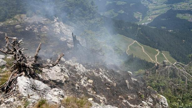 Waldbrand in Tirol.