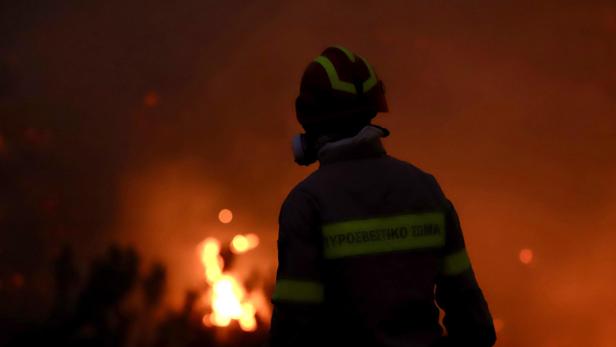 Wildfire in Ierapetra, Eastern Crete island