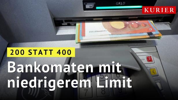 Hunderte Bankomaten mit gesenktem Limit: Nur noch 200 statt 400 Euro