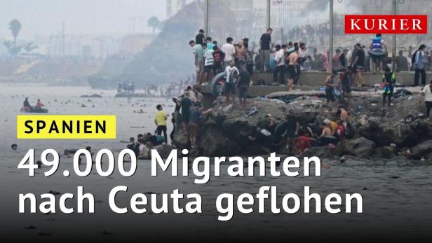 Spanien: 49.000 Migranten nach Ceuta geflohen