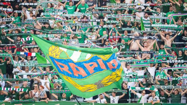 Rapid-Fans in Hütteldorf