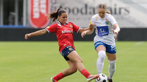 Taucher (l.) spielte mit Rapid bei der Vienna und Keckeis 3:3