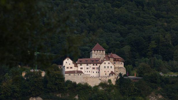 The Vaduz Castle of the Principality of Liechtenstein stands, in Vaduz
