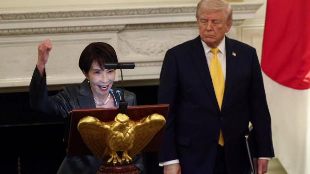 U.S. President Trump hosts a dinner for Japanese PM Takaichi, at the White House