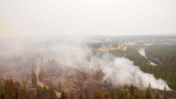 Wildfires burn in Washington state