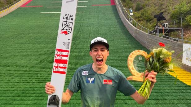 Marco Wörgötter zeigte beim Sommer-Grand-Prix in Wisla mit den Rängen 2 und 8 auf