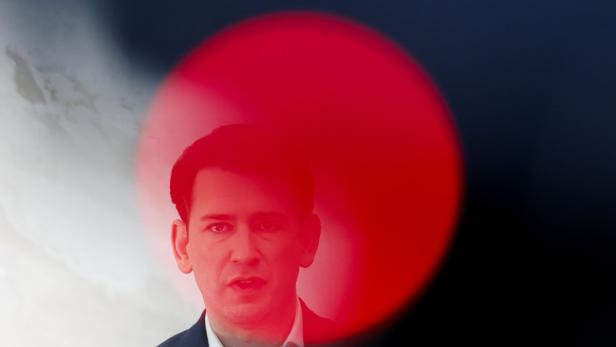 Former Chancellor Sebastian Kurz during a press conference