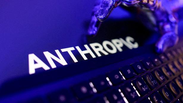 FILE PHOTO: Illustration shows Anthropic logo