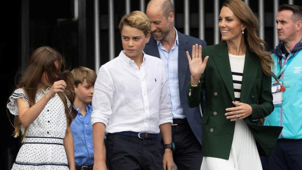 Prinz William und Prinzessin Catherine besuchen mit ihren Kindern George, Charlotte und Louis eine Veranstaltung.