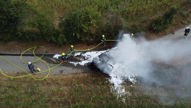 Fahrzeugbrand Breitenwaida