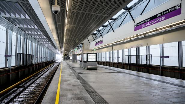 FOTOTERMIN WIENER LINIEN, STADT WIEN "NEUE U2-STATION LINA-LOOS-PLATZ"