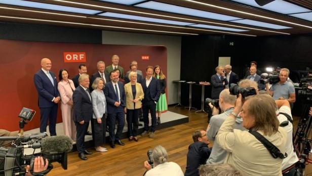 Der künftige ORF-Generaldirektor Clemens Pig und sein Direktoren-Team.
