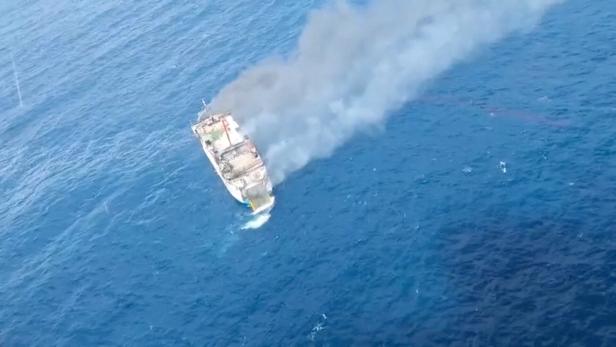 Indonesian ferry from Bali catches fire in waters off Lombok