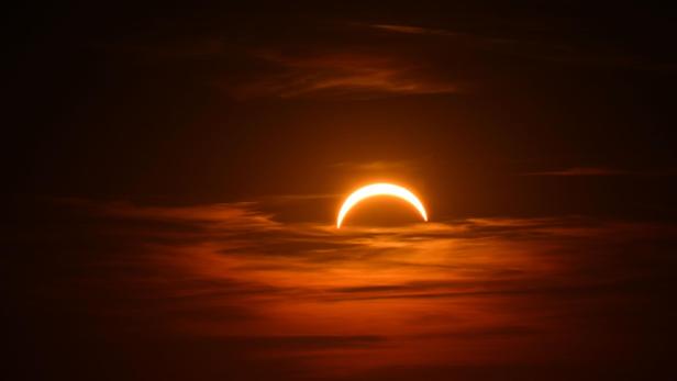 Sonnenfinsternis über Salzburg