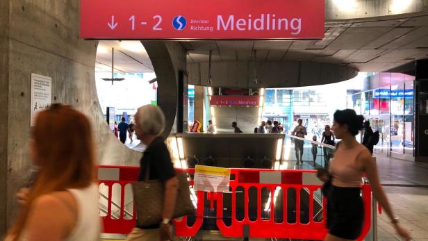 Meidling Sperre S-Bahn Stammstrecke Wien Mitte 2026 Kabelbrand