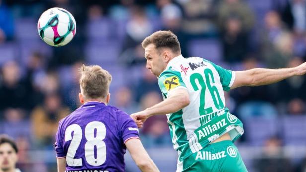 Weimann (re.) im Derby gegen die Austria