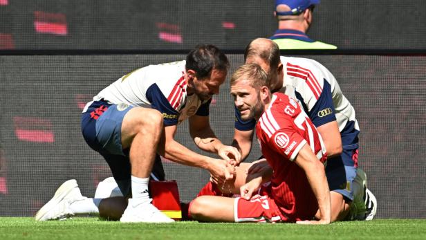 Musste verletzt vom Platz: Konrad Laimer