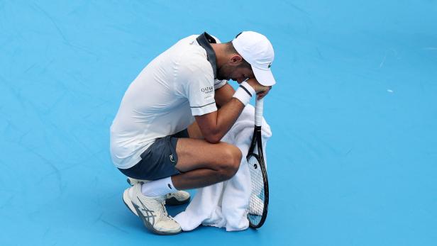 Probleme mit der Hitze: Novak Djokovic