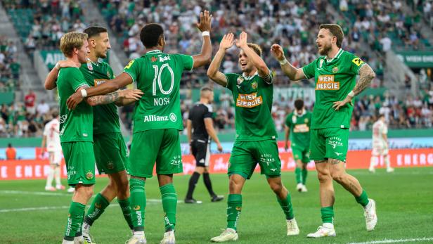 Rapid kann Kantersieg