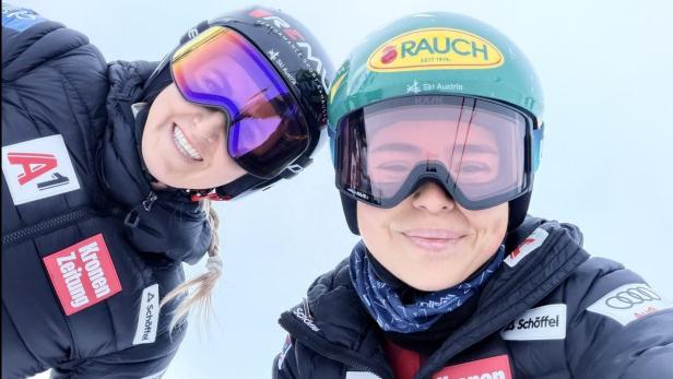 Nina Ortlieb und Julia Scheib beim Training in Südamerika