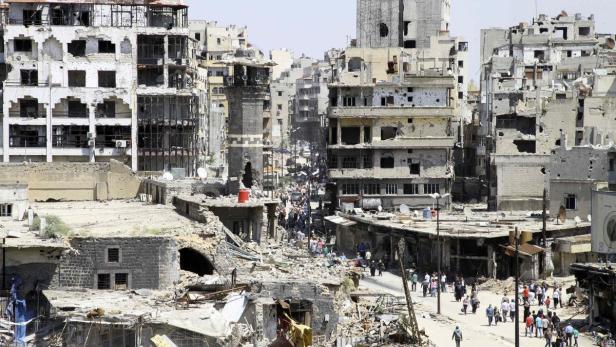 Das ausgebombte Homs (Archivbild)
