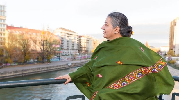 Vandana Shiva, Wissenschaftlerin und Preisträgerin des alternativen Nobelpreises, kam zum Arche-Noah-Symposium in die Urania Wien