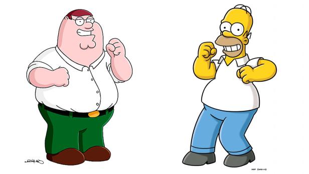 "Family Guy" besucht "Die Simpsons"