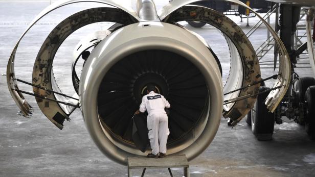 Ein Rolls-Royce-Triebwerk.