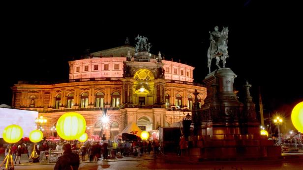 Die Semperoper in Dresden