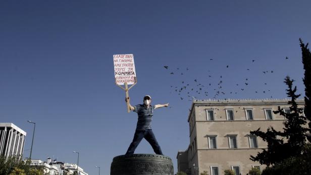 Proteste und Streik in Athen