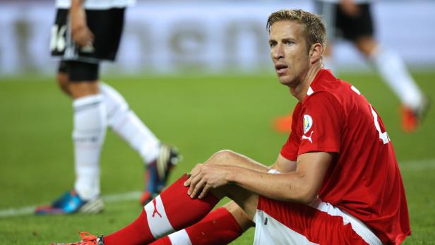 APA9418752 - 11092012 - WIEN - ÖSTERREICH: Fußball WM-Qualifikationsspiel zwischen Österreich und Deutschland am Dienstag, 11. September 2012, im Ernst Happel-Stadion in Wien. Im Bild: Marc Janko (AUT). APA-FOTO: GEORG HOCHMUTH