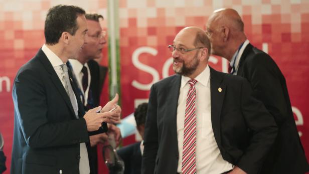 Christian Kern (l.) und Martin Schulz (r.)