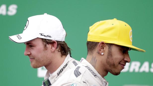 Nico Rosberg und Lewis Hamilton