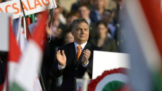 Stilisiert sich als &quot;Freiheitskämpfer&quot; zum Schutz der Ungarn: Premier Viktor Orban