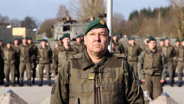 Bataillon des NÖ Militärkommandos: Oberstleutnant Rudolf Halbartschlager