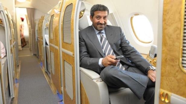 Sheikh-Ahmed in einer-First-Class-Suite