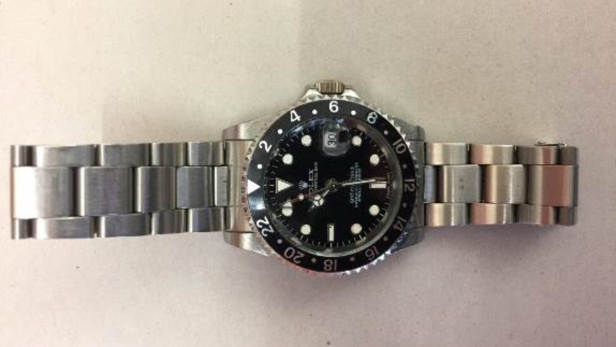 Herrenarmbanduhr, Marke Rolex, Type GMT Master II