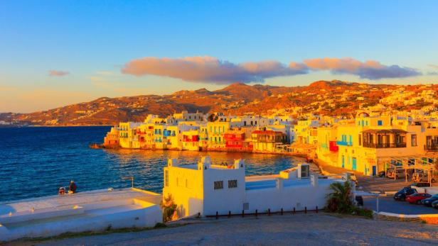 Idylle auf Mykonos - noch läuft für Urlauber alles normal, wird versichert.